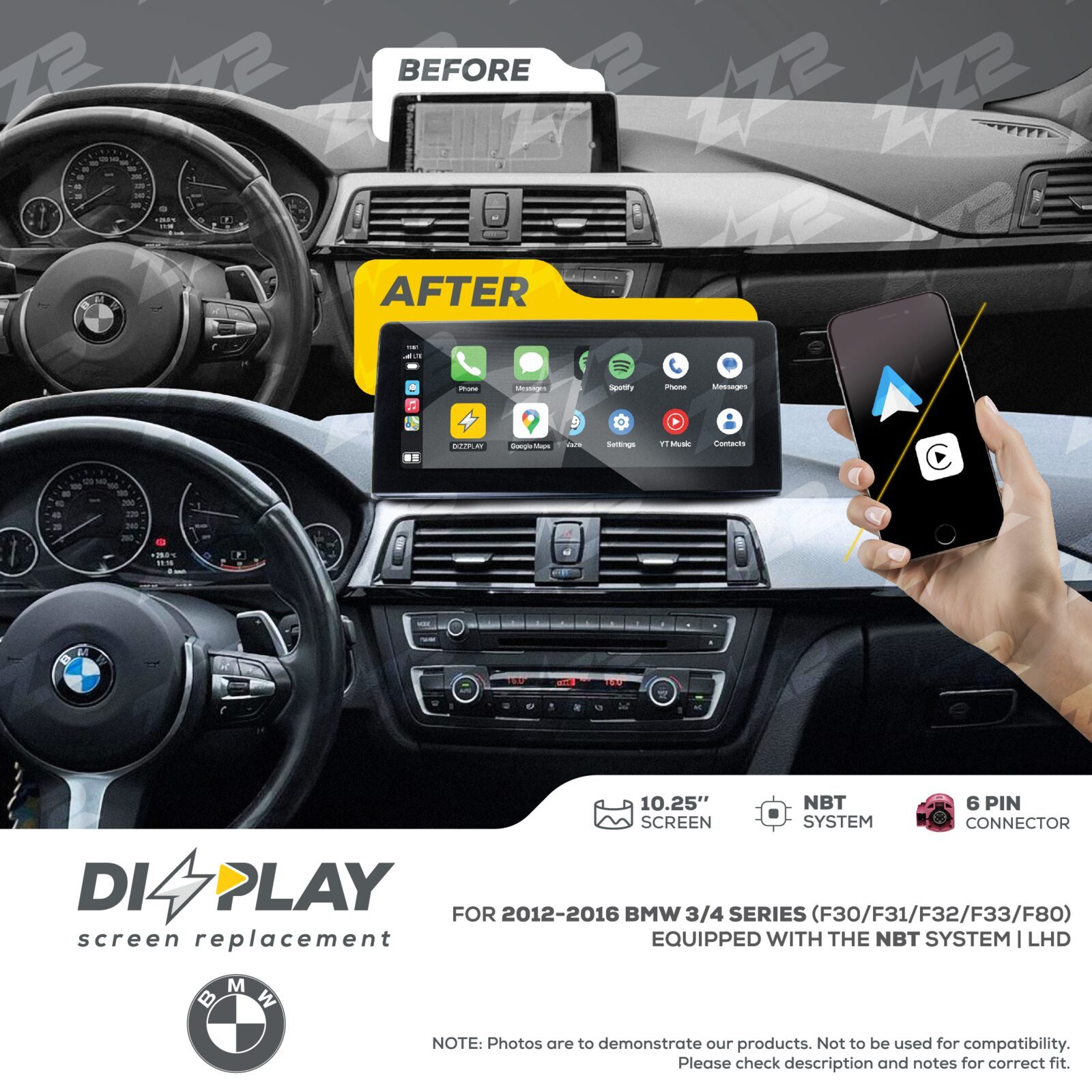 ZZ-2 DIZZPLAY BMW 3 / 4 Series F30 / F31 / F32 / F33 / F80 2012